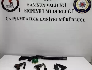 Samsun’da Eve Operasyon: Silah ve Mühimmat Ele Geçirildi
