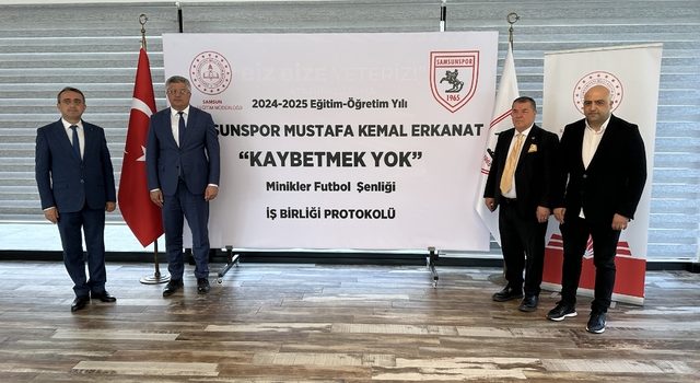 Samsunspor ve İl Milli Eğitim Müdürlüğü’nden Genç Yetenekler İçin Futbol Şenliği Protokolü