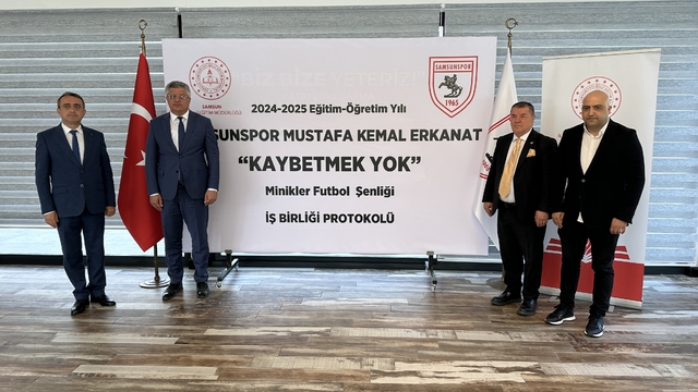 Samsunspor ve İl Milli Eğitim Müdürlüğü’nden Genç Yetenekler İçin Futbol Şenliği Protokolü